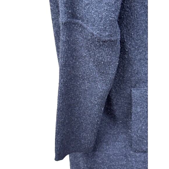 Eileen Fisher merino wool coat, black, minimalist, timeless, sustainable - Picture 4 of 6